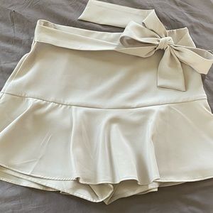 Zara Cream Mini Skort